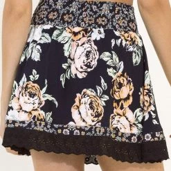 Maaji Black Rose Margaret Short Skirt
