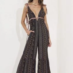 Maaji Black Bagh Florence Beachwear Jumpsuit