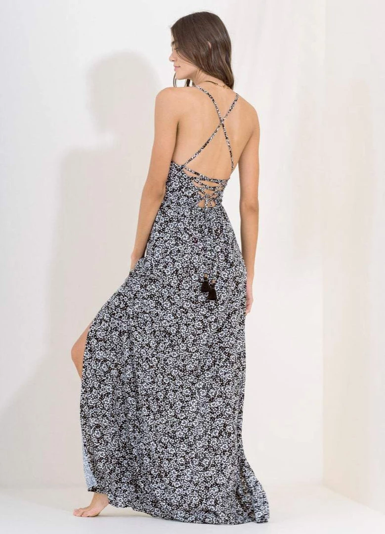 Beach Maaji Black Pansy Holly Long Dress