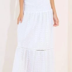 Maaji White Quartz Delilah Long Skirt Beach