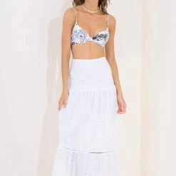 Maaji White Quartz Delilah Long Skirt Beach