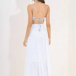 Maaji White Quartz Delilah Long Skirt Beach