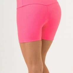 Maaji Fandango Pink Blaze High Rise Biker Short Active