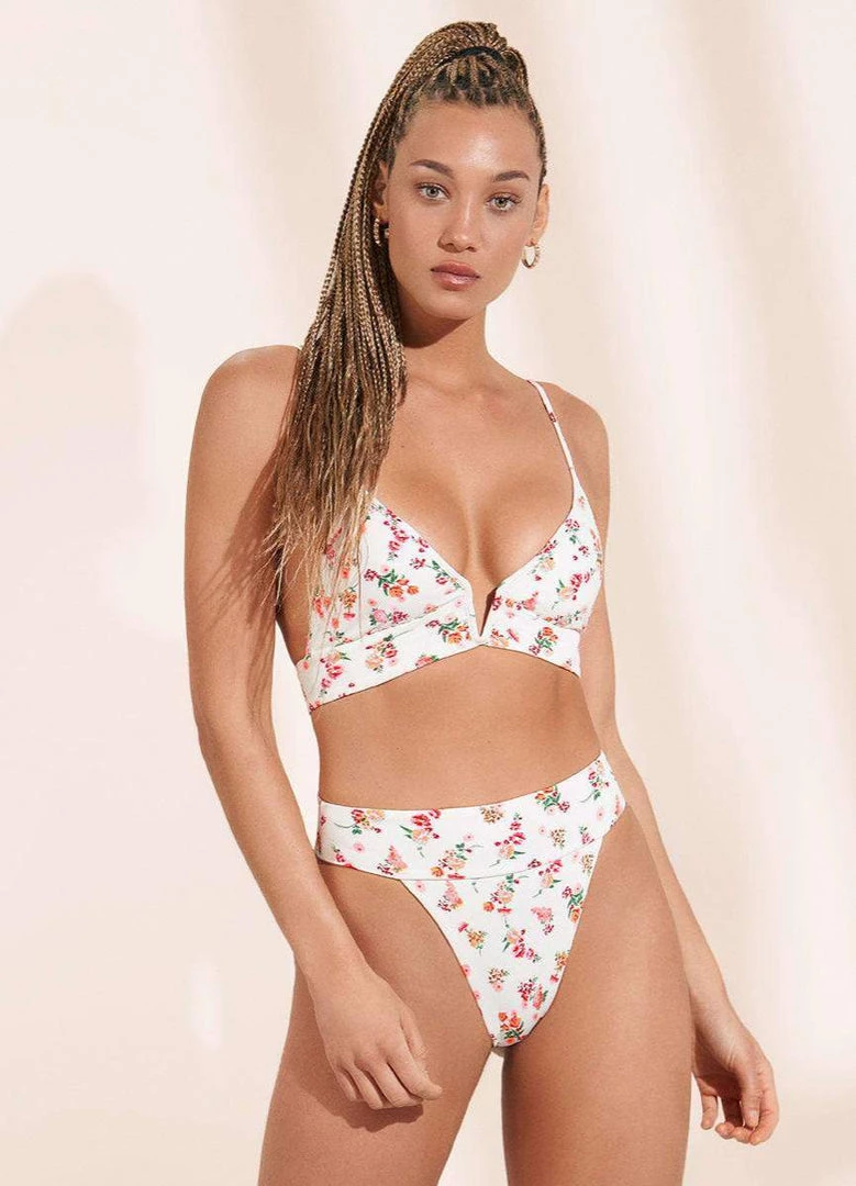 Maaji Fressia Parade Long Line Triangle Bikini Top