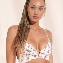 Maaji Fressia Parade Long Line Triangle Bikini Top