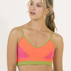 Active Maaji Popsicle Orange Endearing Low Impact Sports Bra