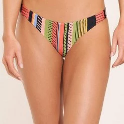 Maaji Roman Stripe Flirt Thin Side Bikini Bottom