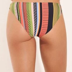 Maaji Roman Stripe Flirt Thin Side Bikini Bottom