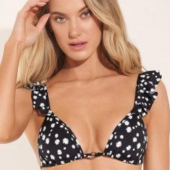 Swim Maaji Ditsy Daisy Piroutte Sliding Triangle Bikini Top