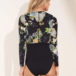 Maaji Black Bouquete Triton Surf One Piece