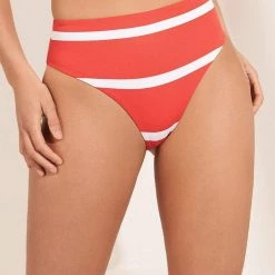 Maaji Sail Stripe Epica High Rise/High Leg Bikini Bottom Swim