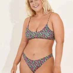 Maaji Blossom Praia Sporty Bralette Bikini Top Swim