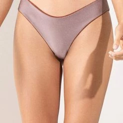 Maaji Golden Leopard Journey Double V Bikini Bottom Swim