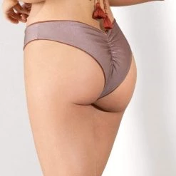 Maaji Golden Leopard Journey Double V Bikini Bottom Swim