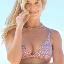 Maaji Petite Pompom Ivy Fixed Triangle Bikini Top Swim