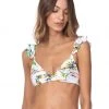 Swim Maaji Stay Simple Halles Ruffle Bralette Bikini Top