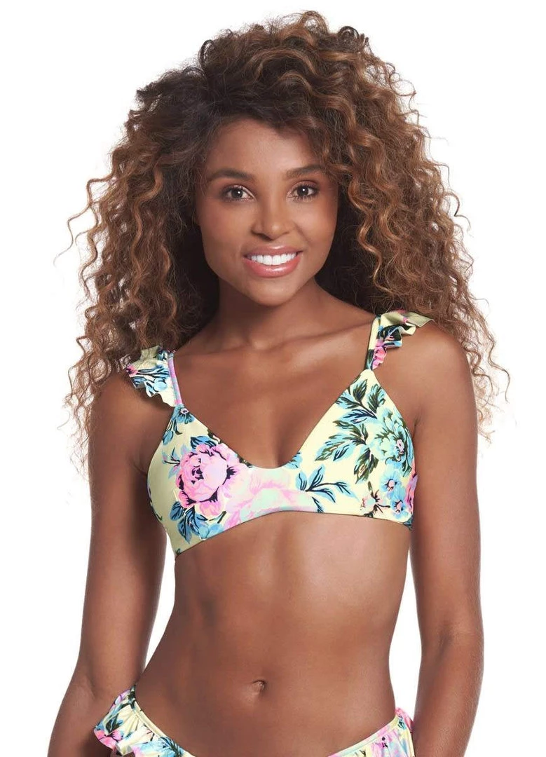 Swim Maaji New Found Love Halles Ruffle Bralette Bikini Top
