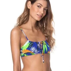 Swim Maaji Love Stories Samantha Front Tie Bralette Bikini Top