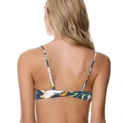 Swim Maaji Marble Blue Creta Sporty Bralette Bikini Top