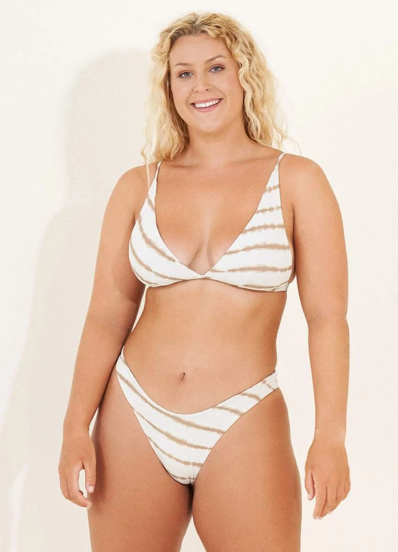 Maaji Ocean Waves Vitta Fixed Triangle Bikini Top Swim