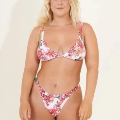 Maaji Carnation Hyacinth Fixed Triangle Bikini Top