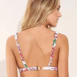 Maaji Carnation Hyacinth Fixed Triangle Bikini Top