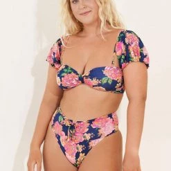 Maaji Peony Applause High Rise/High Leg Bikini Bottom