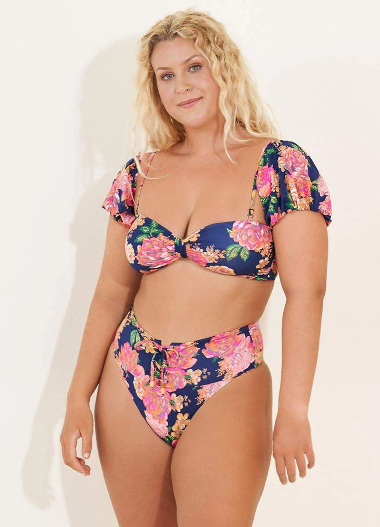 Maaji Peony Applause High Rise/High Leg Bikini Bottom