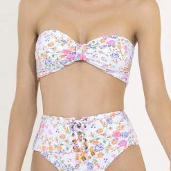 Maaji Backyard Ebony Puff Sleeve Bikini Top Swim