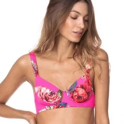 Swim Maaji Rose Mallow Bailey Unmolded Underwire Bikini Top