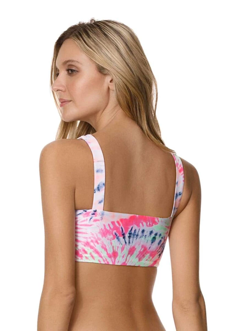 Maaji Rainbows Danzel Lace Up Bralette Bikini Top Swim