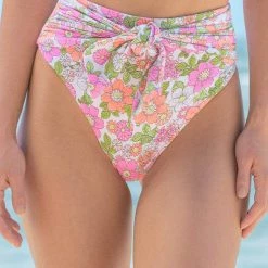 Swim Maaji Flower Power Suzane High Rise/High Leg Bikini Bottom