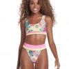 Maaji Healing Heart Izzy Sporty Bralette Bikini Top
