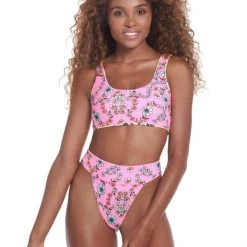 Maaji Healing Heart Izzy Sporty Bralette Bikini Top