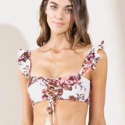 Swim Maaji Rose Alyssa Strapless Bandeau Bikini Top