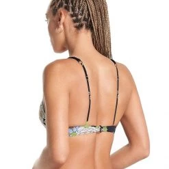 Maaji Black Bouquete Salsa Underwire Bikini Top Swim