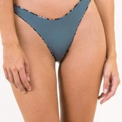 Maaji Black Rose Splendour High Leg Bikini Bottom Swim