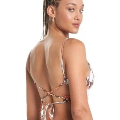 Maaji Cremon Holly Long Line Triangle Bikini Top Swim