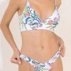 Maaji Chinoiserie Holly Long Line Triangle Bikini Top