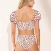 Maaji Wild Flower Veronica High Rise/High Leg Bikini Bottom