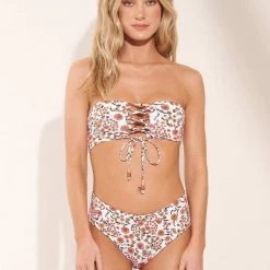 Maaji Wild Flower Veronica High Rise/High Leg Bikini Bottom