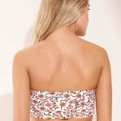 Maaji Wild Flower Daphne Puff Sleeve Bikini Top Swim