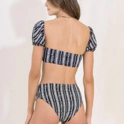 Maaji Victorian Lavish Mid Rise Bikini Bottom Swim