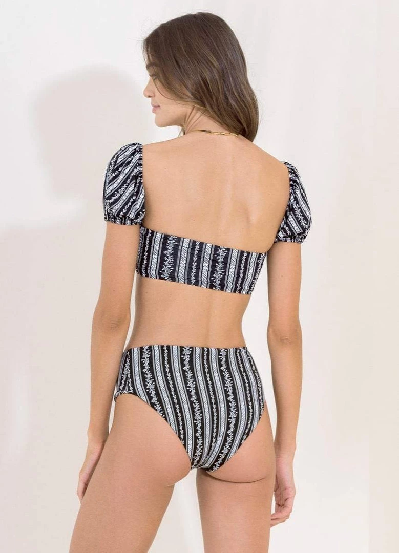 Maaji Victorian Lavish Mid Rise Bikini Bottom Swim