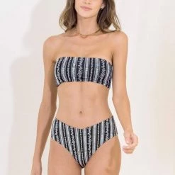 Maaji Victorian Lavish Mid Rise Bikini Bottom Swim