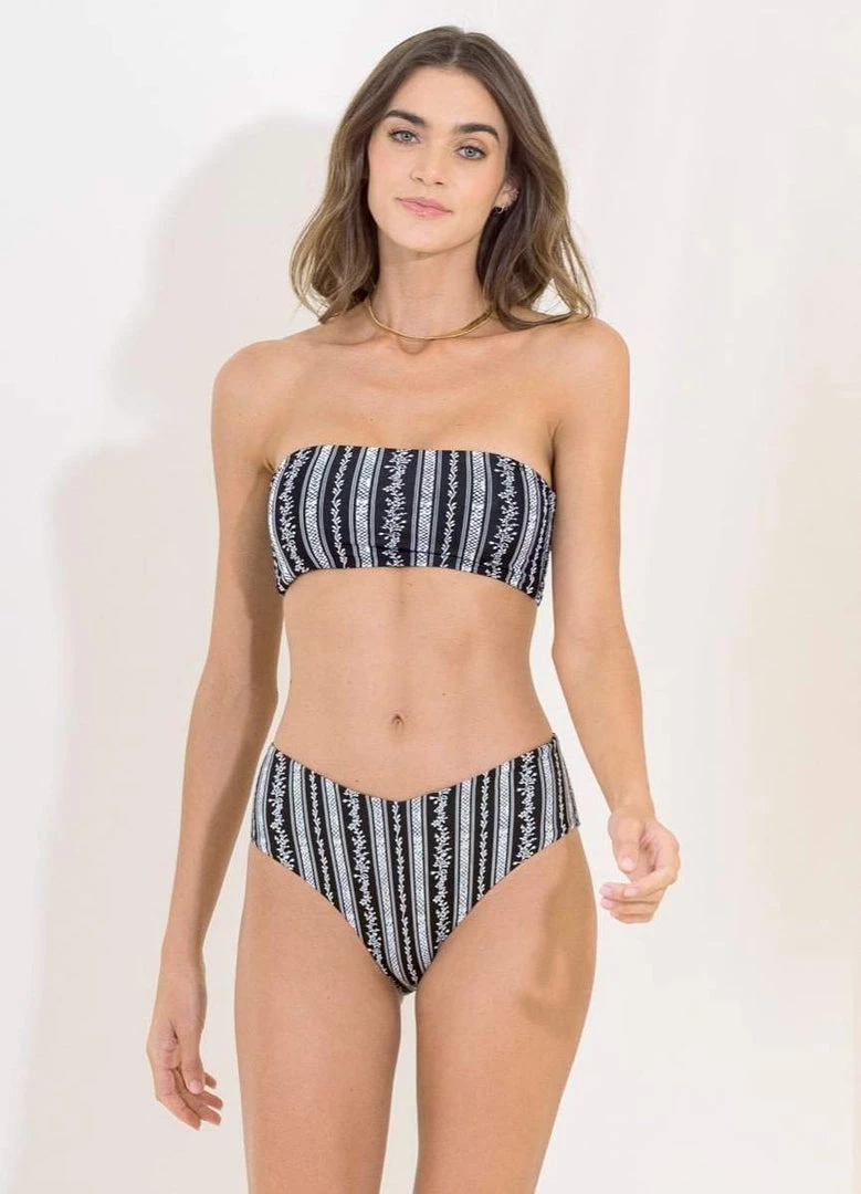 Maaji Victorian Lavish Mid Rise Bikini Bottom Swim