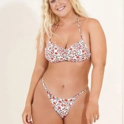 Maaji Wild Flower Micro Mini Single Strap Bikini Bottom Swim