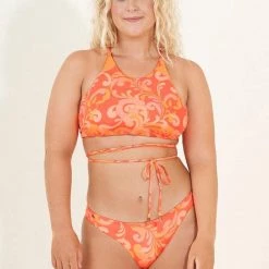 Swim Maaji Swirl Tulip Babydoll High Neck Bikini Top