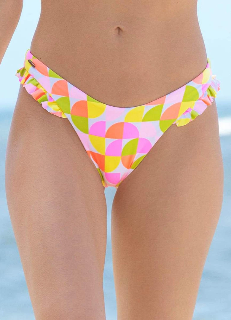 Maaji Simple Seventies Voyage Frill Bikini Bottom