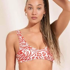 Swim Maaji Begonia Jungle Glee Sporty Bralette Bikini Top